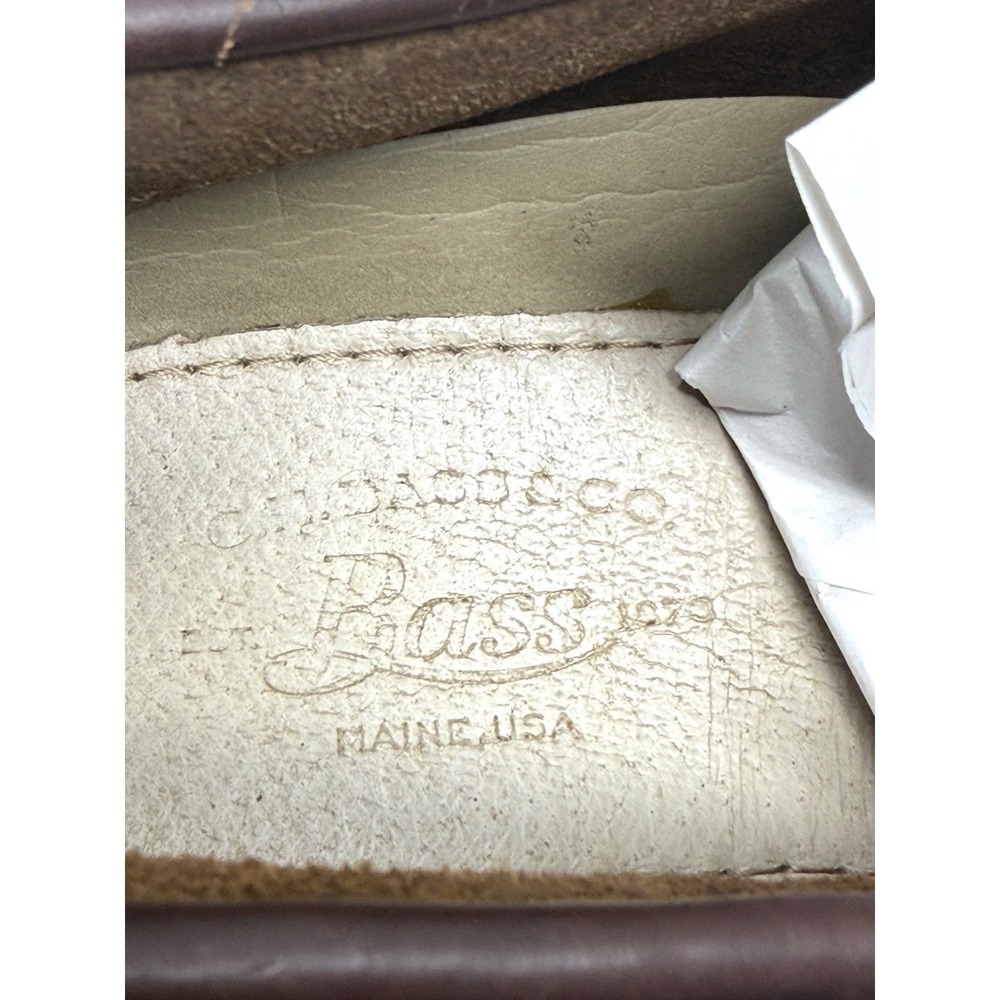 G.H. Bass Hampton Core 2 Mens Brown Leather Boat Shoes 10.5 M 6125-2326-230 - Picture 9 of 12